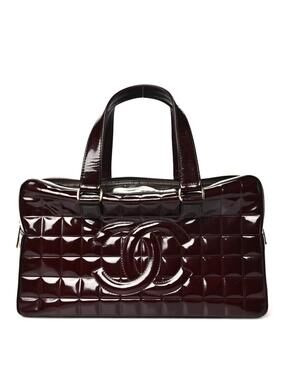 Chanel Patent Quilted Chocolate Bar #372281C11B